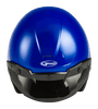 Of 2 Open Face Helmet Blue Md