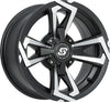 Riot Wheel 14x7 4/156 4+3 (+5mm) Blk/Machined