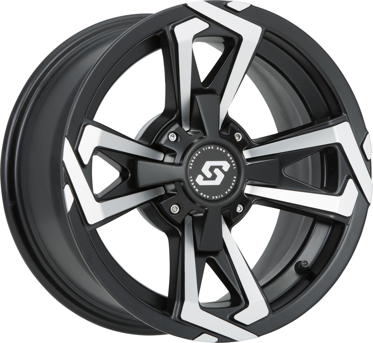 Riot Wheel 14x7 4/156 4+3 (+5mm) Blk/Machined