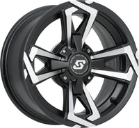 Riot Wheel 14x7 4/156 4+3 (+5mm) Blk/Machined