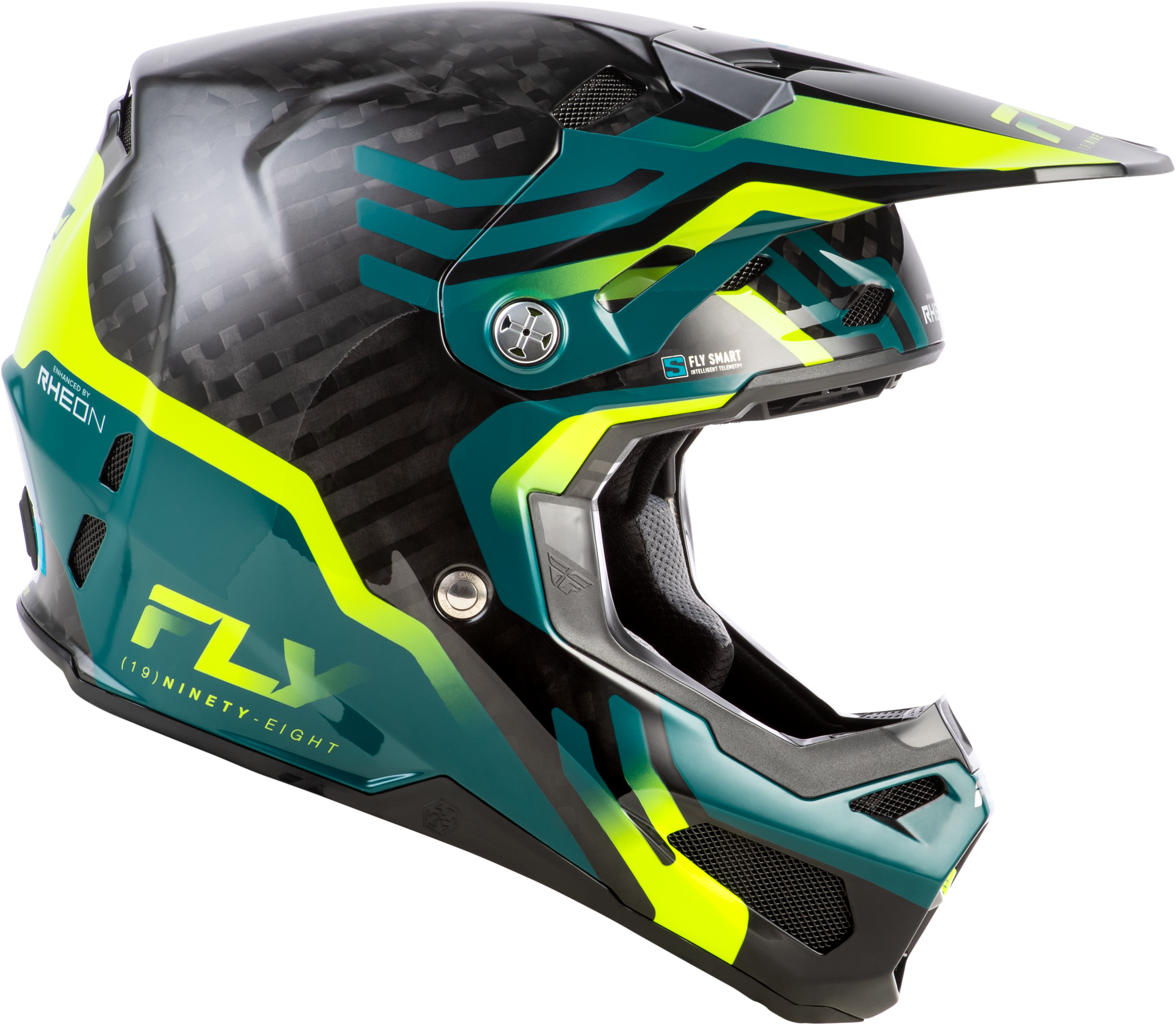 Yth Formula S Carbon Byte Hlmt Black Carbon/Teal/Lime Yl