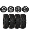 Valor Offroad V07 Satin Black Beadlock Wheels on System 3 ATX470 Tires – UTV Wheel & Tire Kit 4/137
