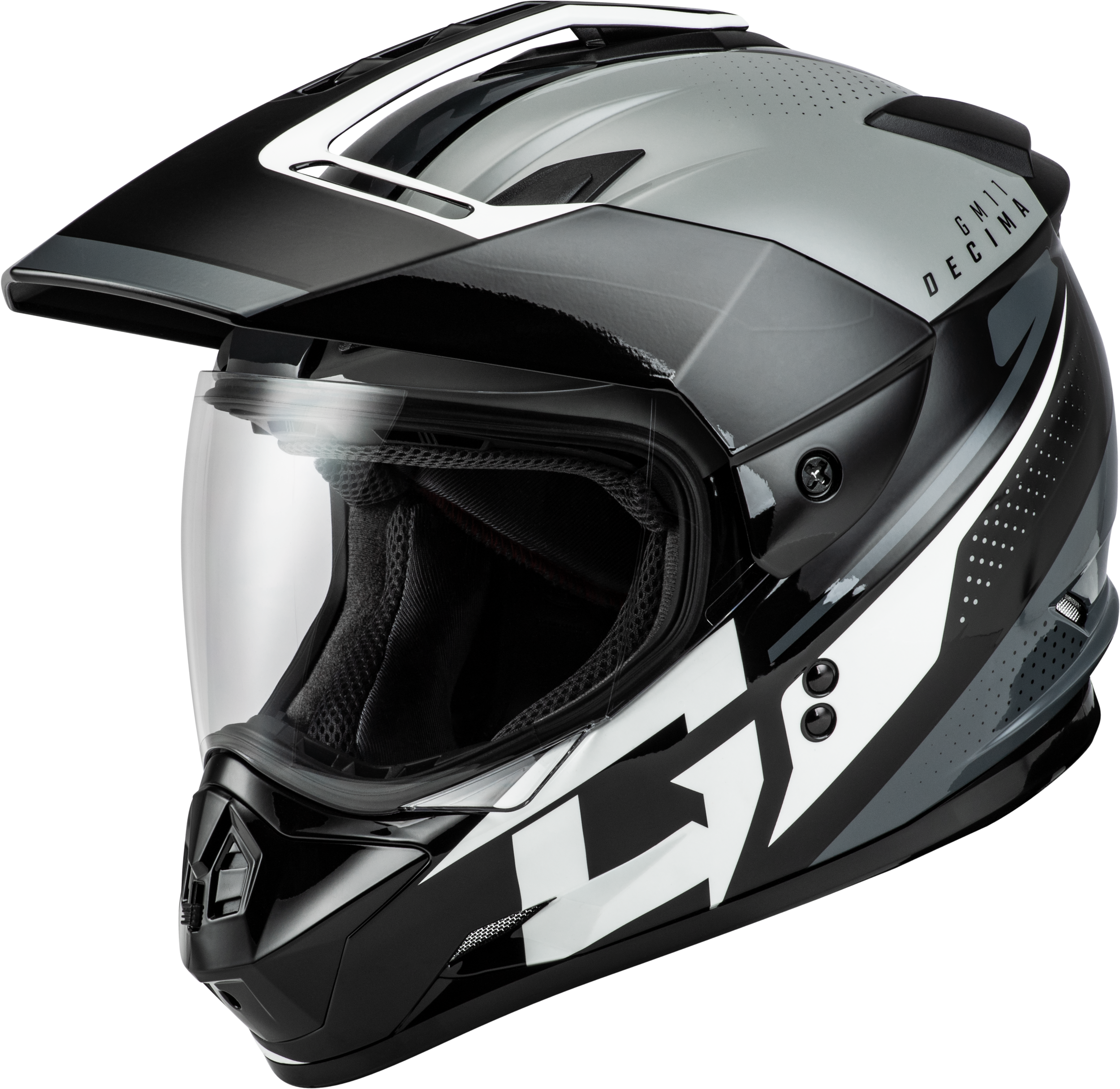 Gm 11 Decima Helmet Black/Grey/White Xs