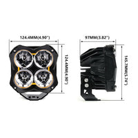 5" Spot Beam Cube Light 2 Piece Kit