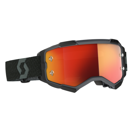Fury Goggle Black Orange Chrome Works Lens