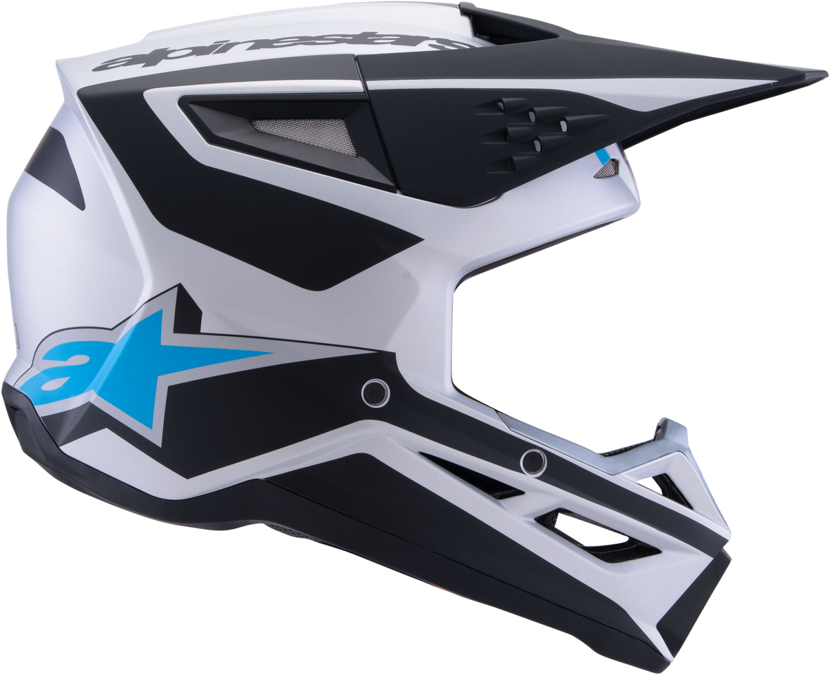 Sm3 Heat Helmet Silver/Blue/Black Matt 2x