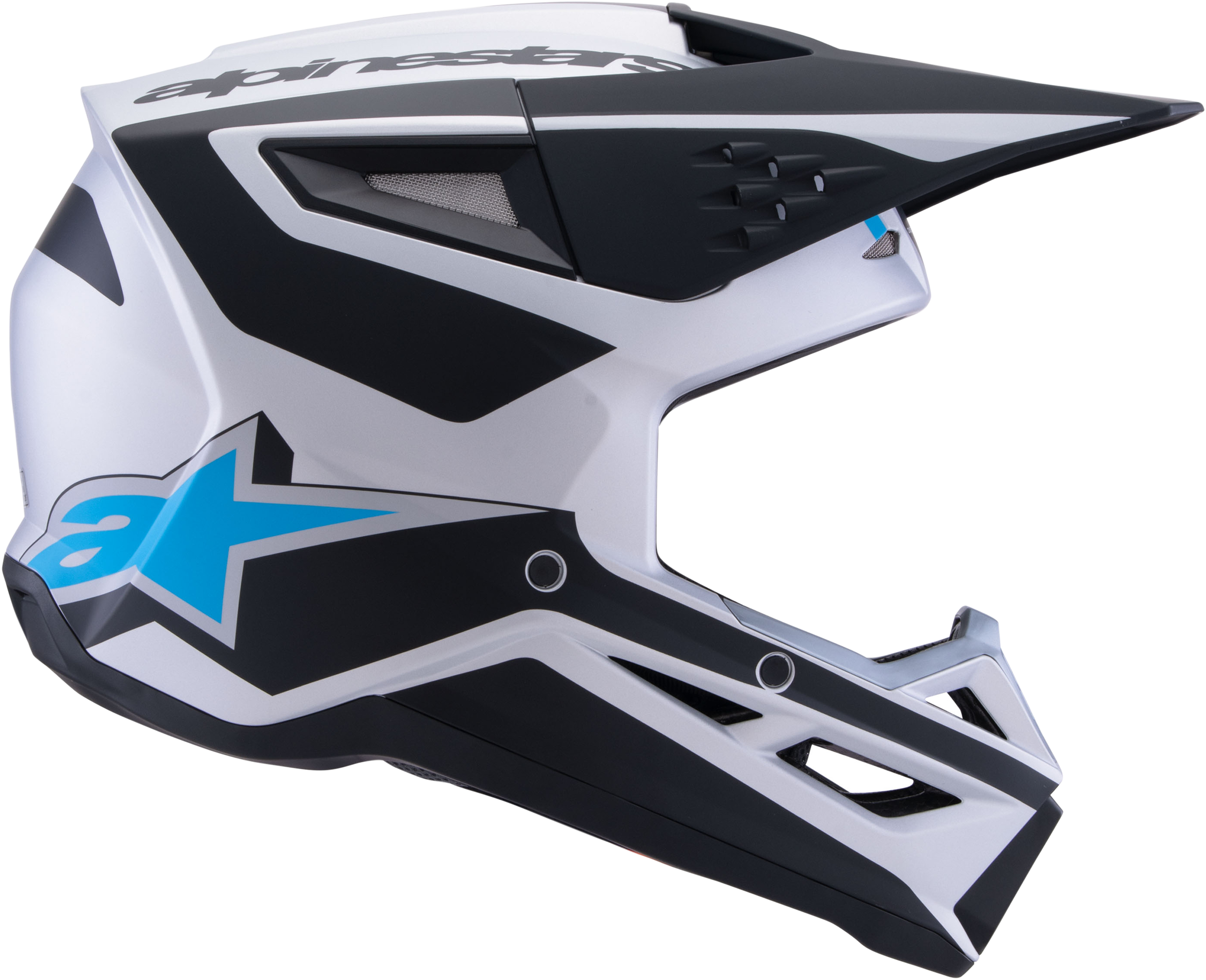 Sm3 Heat Helmet Silver/Blue/Black Matt 2x