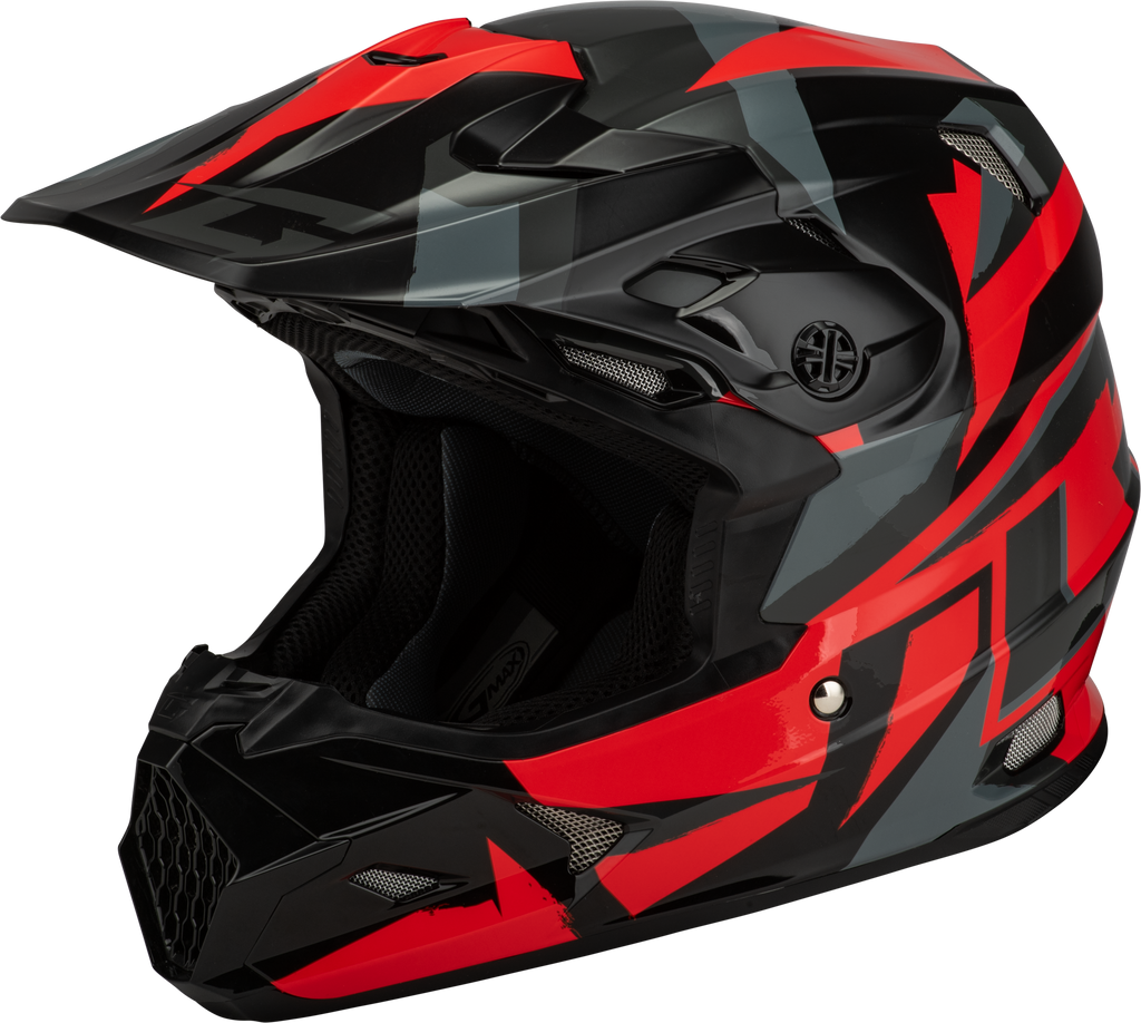Mx 96 Splinter Helmet Black/Red Xs