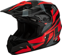 Mx 96 Splinter Helmet Black/Red Lg