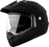 Md 74 Solid Helmets Matte Black Lg