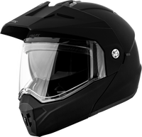 Md 74 Solid Helmets Matte Black Xl