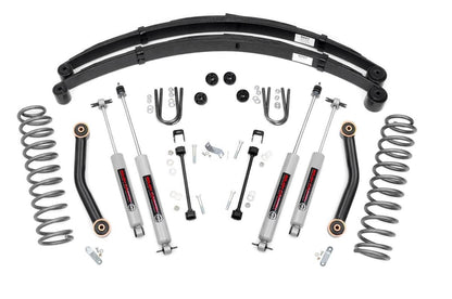 4.5 Inch Lift Kit | RR springs | Jeep Cherokee XJ 2WD/4WD (1984-2001) | 633N2