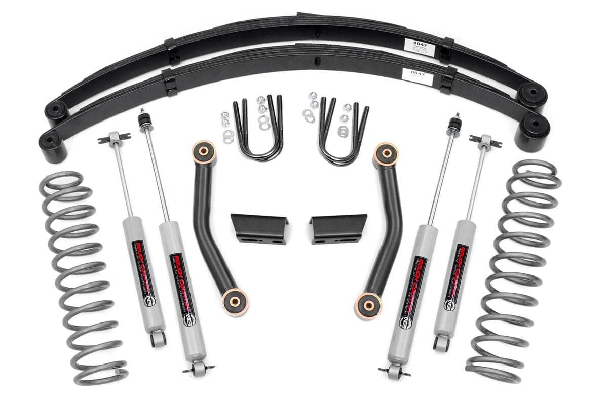 3 Inch Lift Kit | Series II | RR Springs | Jeep Cherokee XJ 2WD/4WD (84-01) | 630XN2