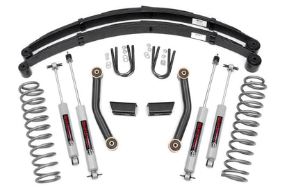 3 Inch Lift Kit | Series II | RR Springs | Jeep Cherokee XJ 2WD/4WD (84-01) | 630XN2