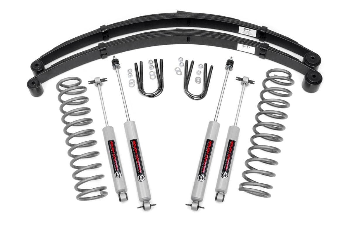 3 Inch Lift Kit | RR Springs | Jeep Cherokee XJ 2WD/4WD (1984-2001) | 630N2