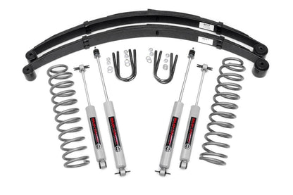 3 Inch Lift Kit | RR Springs | Jeep Cherokee XJ 2WD/4WD (1984-2001) | 630N2