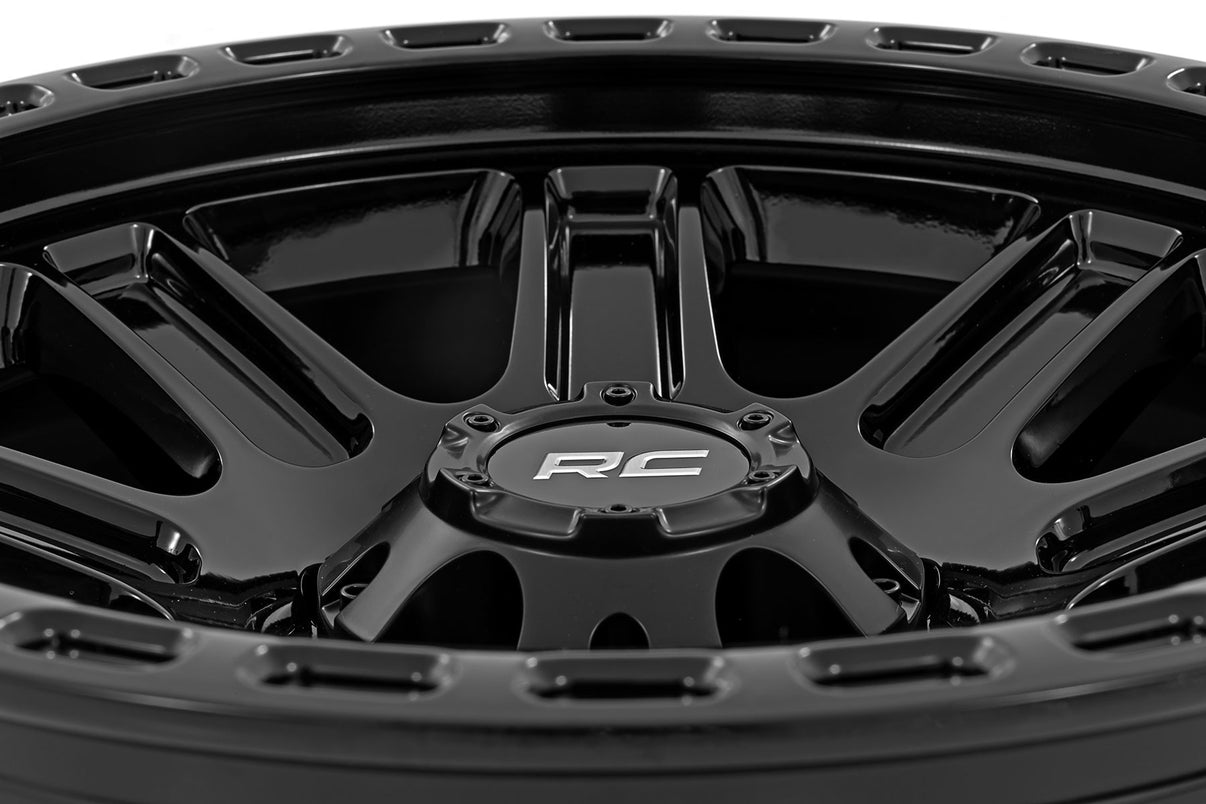 Rough Country 84 Series Wheel | Gloss Black | 17x8.5 | 5x5 | +0mm | 84170918