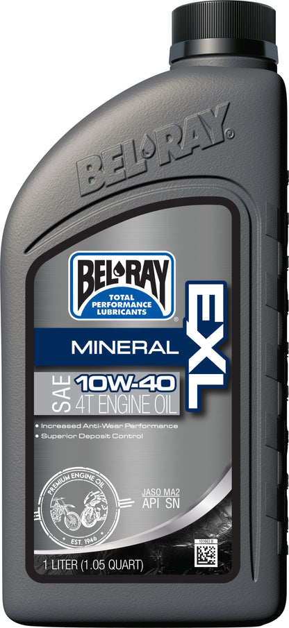 BEL-RAY EXL Mineral 4T Engine Oil 10W-40 - Part Number 99090-B1LW