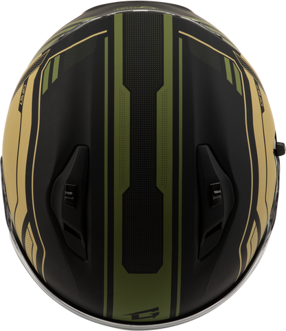 Of 87 Duke Helmet W/Led Light Matte Blk/Green 2x
