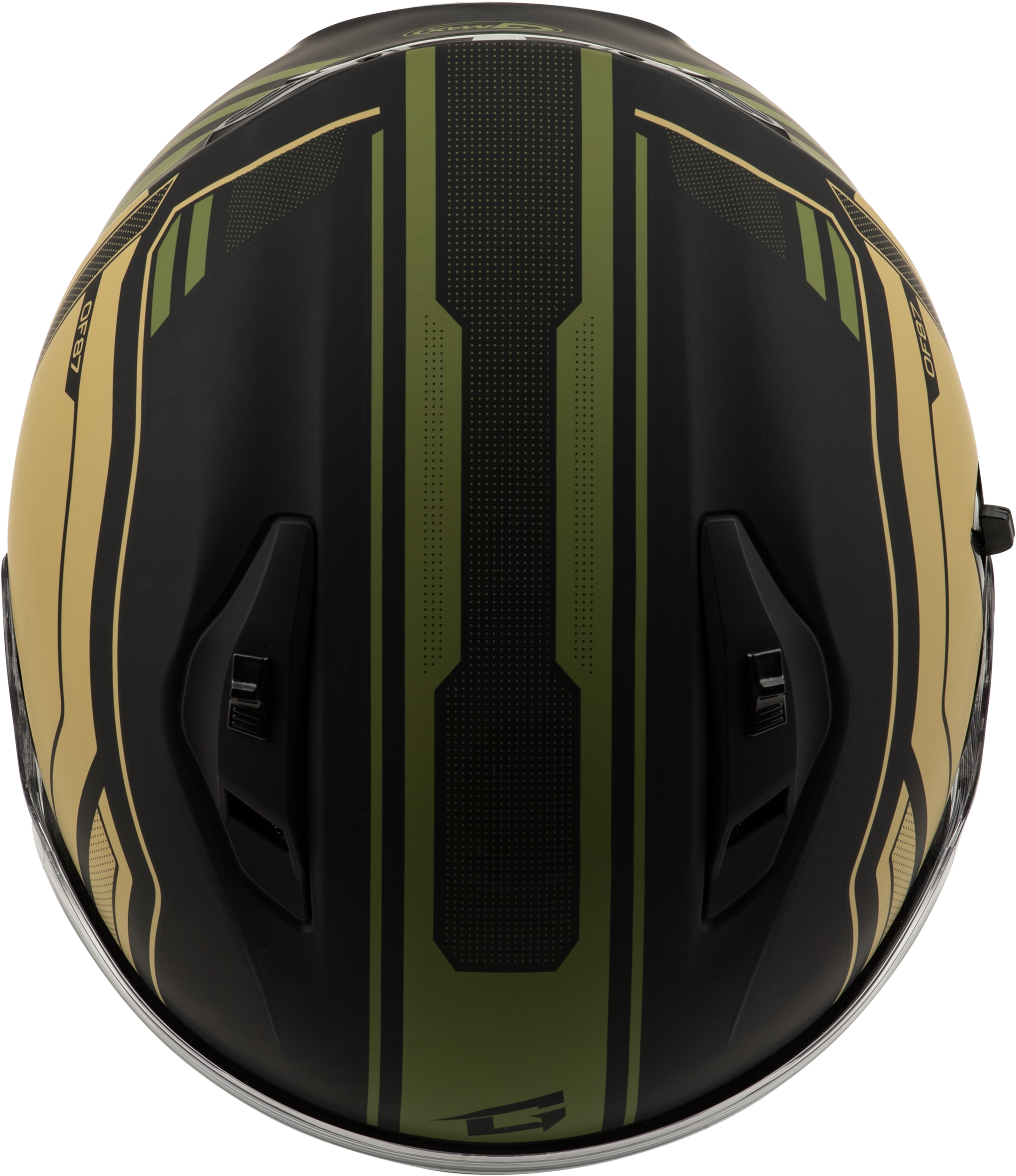 Of 87 Duke Helmet W/Led Light Matte Blk/Green Lg