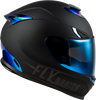 Sentinel Recon Helmet Matte Black/Blue Chrome Md