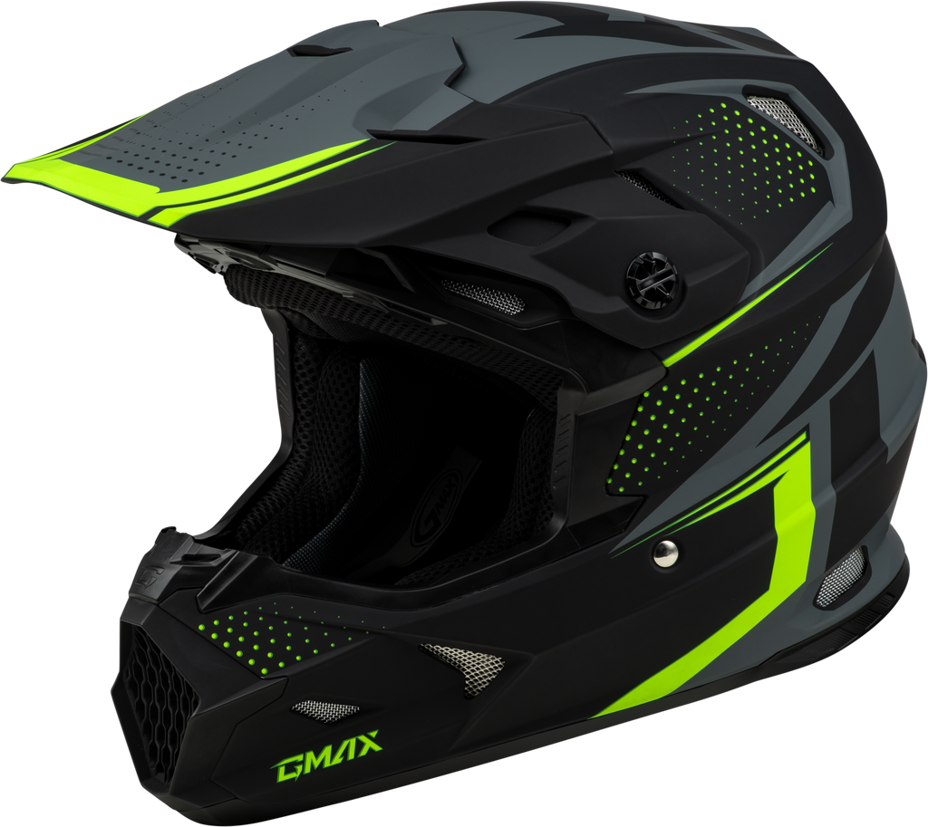 Mx 96 502 Helmet Matte Grey/Hi Viz Lg