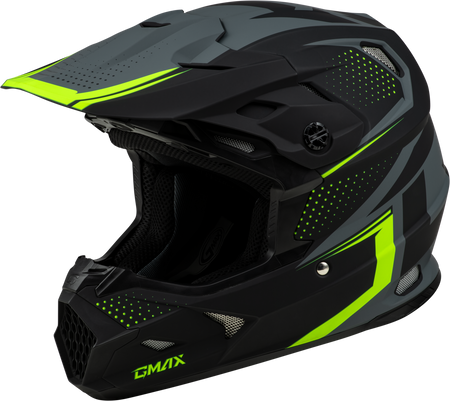 Mx 96 502 Helmet Matte Grey/Hi Viz Md
