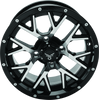 QuadBoss Barbwire 14X7 - 5+2 - 4/110 - Black Machined