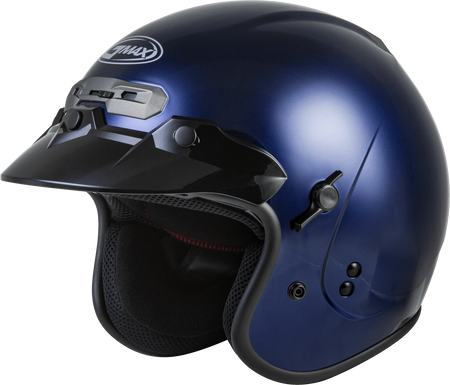Gm 32 Open Face Helmet Blue Lg