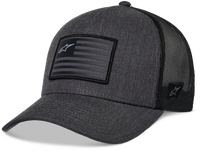 Flag Snapback Hat Charcoal Heather/Black