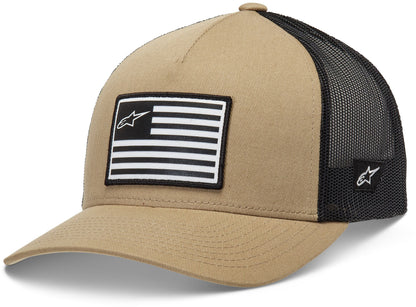 Flag Snapback Hat Sand/Black