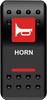 MOOSE UTILITY Rocker Switch - Horn - Red HRN-PWR-R