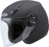 Of 17 Open Face Helmet Matte Black 2x