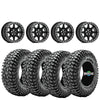 Valor Offroad V13 Beadlock Wheels on Vision Rock Poison tires – UTV Wheel & Tire Kit | 4/137