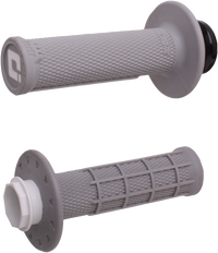 Micro X Lock On Grips Half Waffle Grey/Black (Soft)