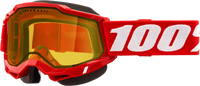 Accuri 2 Snowmobile Goggle Red W/ Yellow Lens