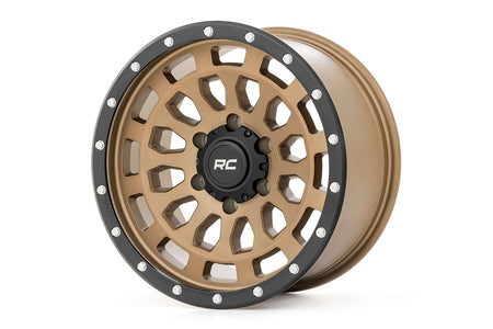 Rough Country 87 Series Wheel | Simulated Beadlock | Bronze/Black | 17x8.5 | 5x5 | +0mm | 87170918