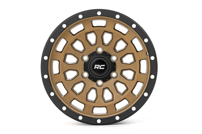 Rough Country 87 Series Wheel | Simulated Beadlock | Bronze/Black | 17x8.5 | 6x5.5 | +0mm | 87170912
