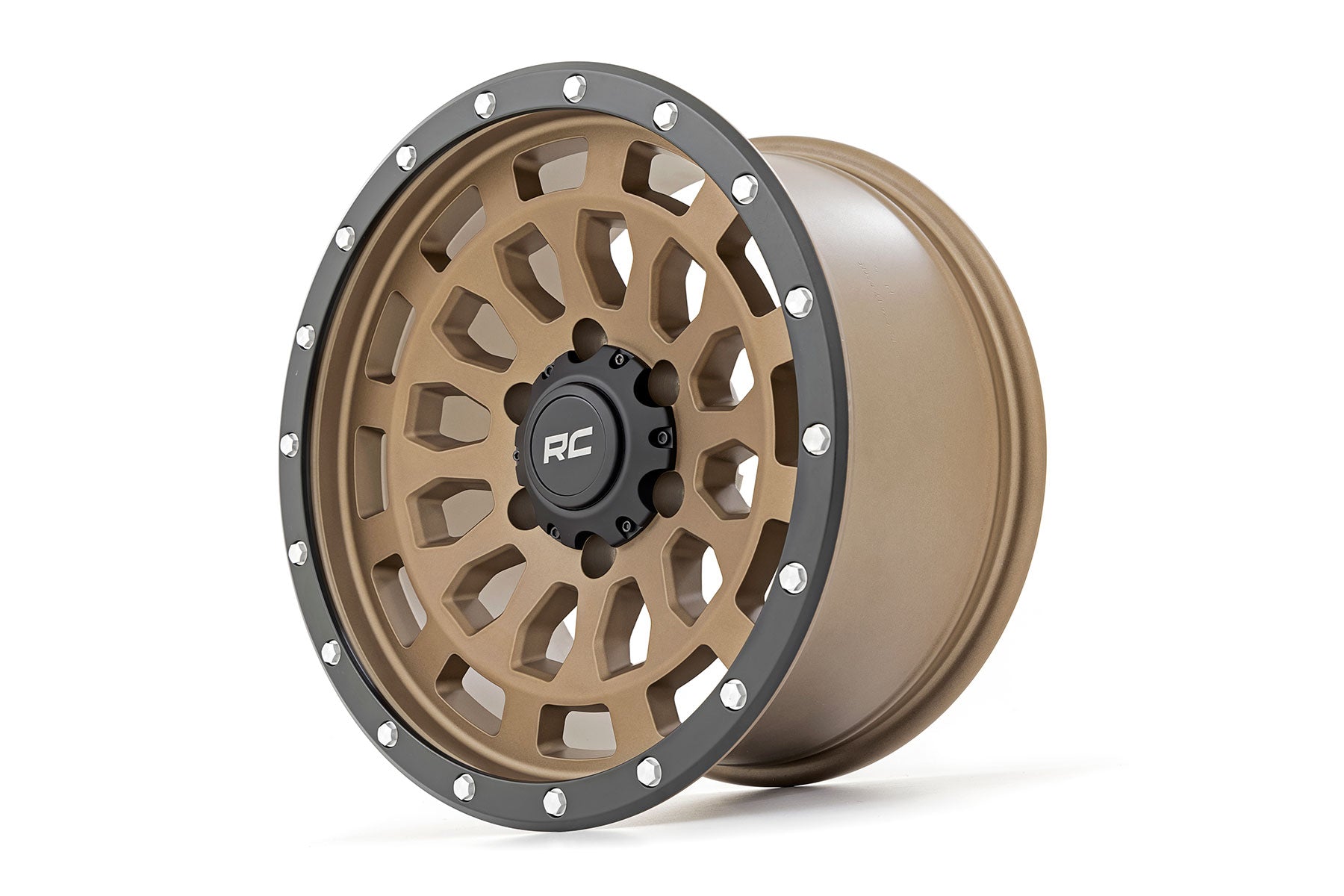 Rough Country 87 Series Wheel | Simulated Beadlock | Bronze/Black | 17x8.5 | 5x4.5 | +0mm | 87170913