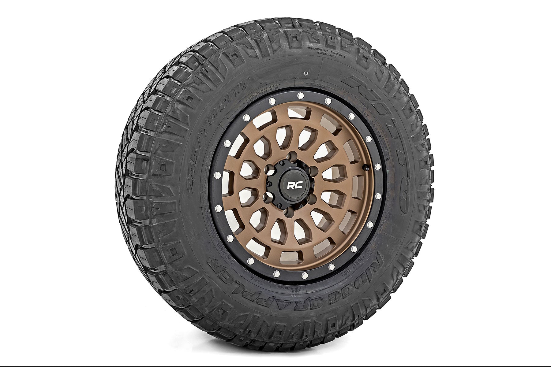 Rough Country 87 Series Wheel | Simulated Beadlock | Bronze/Black | 17x8.5 | 6x5.5 | +0mm | 87170912