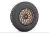 Rough Country 87 Series Wheel | Simulated Beadlock | Bronze/Black | 17x8.5 | 6x5.5 |+25mm | 87172512