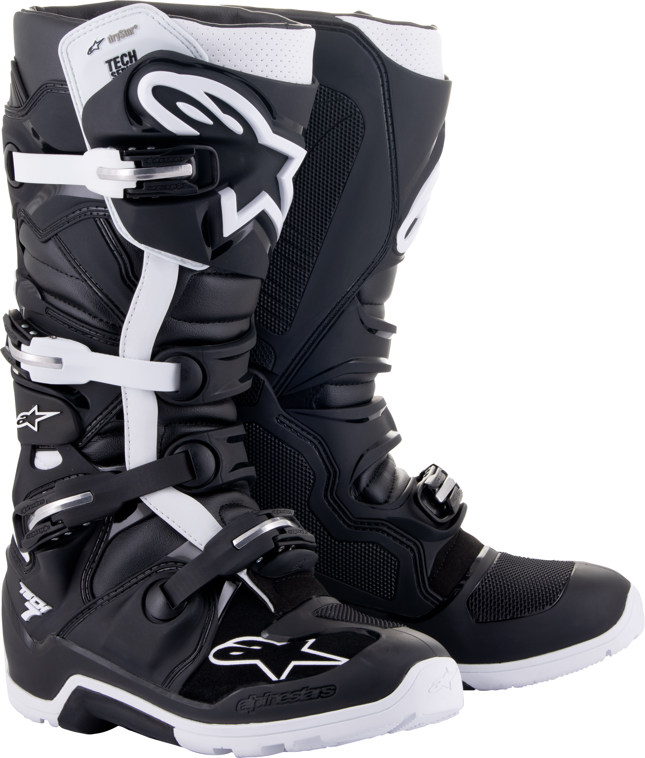Tech 7 Enduro Drystar Boots Black/White Sz 14