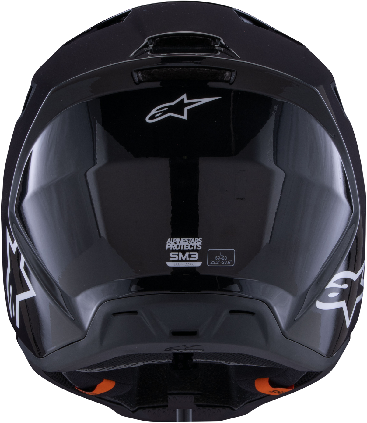 Sm3 Solid Helmet Black Glossy Lg