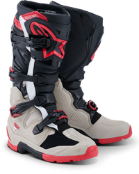 Tech 7 Enduro Blk/Light Gry/Bright Red 9