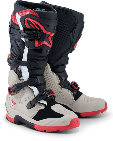 Tech 7 Enduro Blk/Light Gry/Bright Red 12