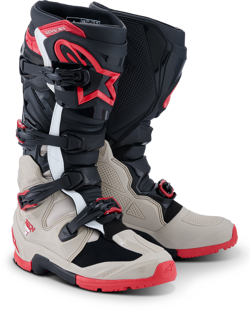 Tech 7 Enduro Blk/Light Gry/Bright Red 8