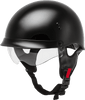 Hh 65 Half Helmet Full Dressed Black 2x