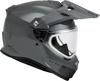 Trekker Cw Solid Helmet Dual Shld Grey Xs