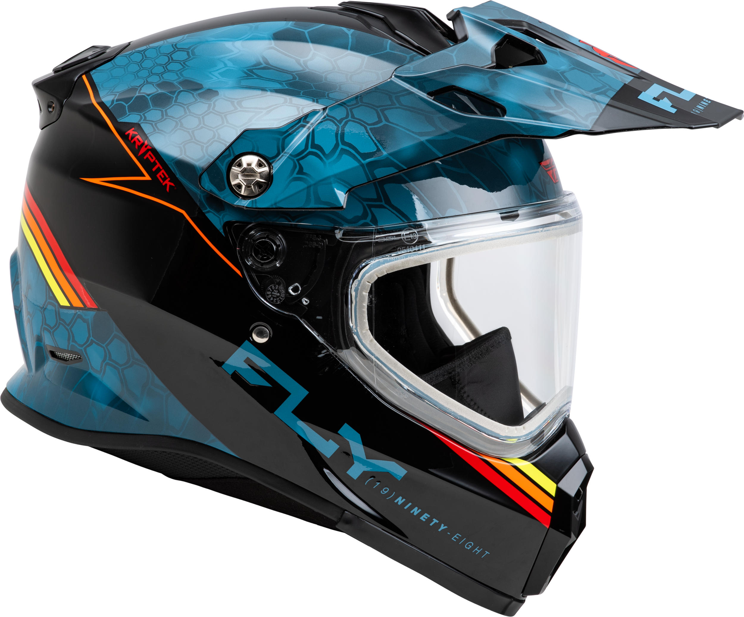 Trekker Cw Conceal Helmet Dual Shld Slate/Black/Red Xs