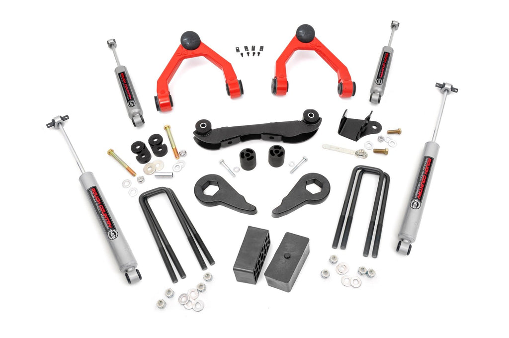 2-3 Inch Lift Kit | Rear Blocks | Chevy C1500/K1500 Truck & SUV 4WD (88-99) | 16530RED